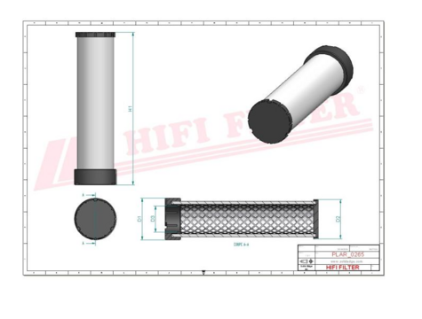 AIR FILTER SECONDARY | HIFI | SA 17258
